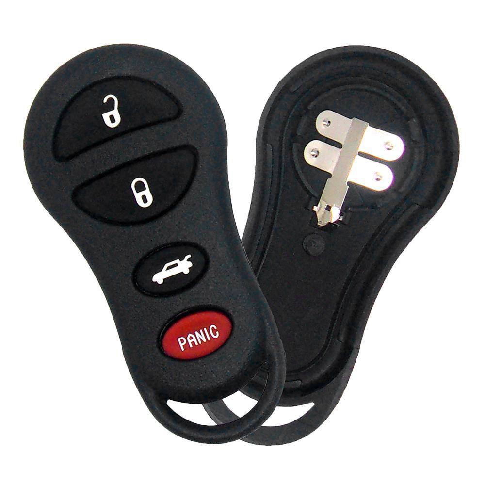 Car Keys Express Car Remote Replacement Case Chrysler 4 Button Black