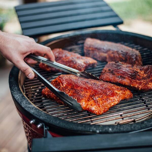 Kamado Joe Classic Joe I 18 in. Charcoal Grill in Red with Cart 