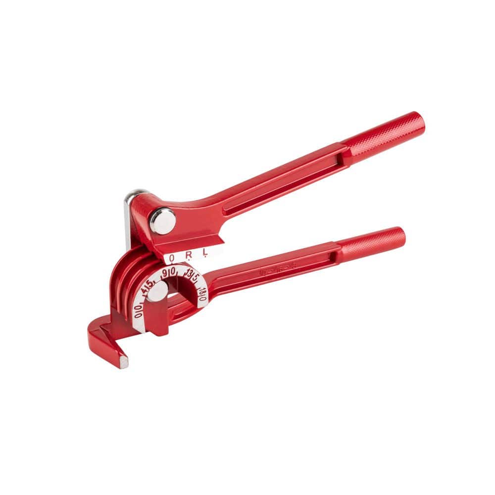 1/4 5/16 3/8 in. Tube Pipe Bender Manual 0-180° Bending Tool for Copper Aluminum Brass Steel Red price history on PriceWatchPro