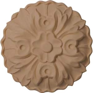 1/2 in. x 2-3/4 in. x 2-3/4 in. Unfinished Wood Maple Kent Rosette