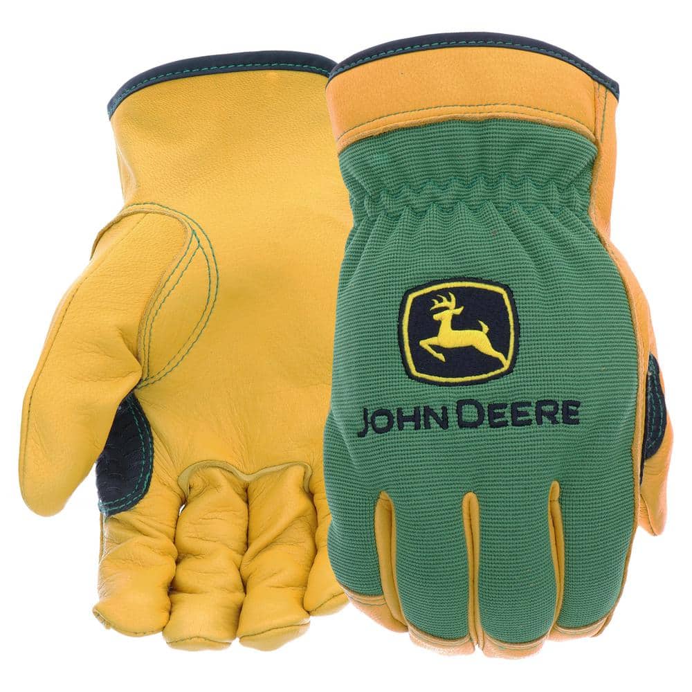 John Deere Men's Large Synthetic Leather Hi-Vis Work Glove - Brownsboro  Hardware & Paint