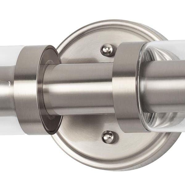 Reviews for YANSUN 18 in. 2-Light Brushed Nickel Bathroom