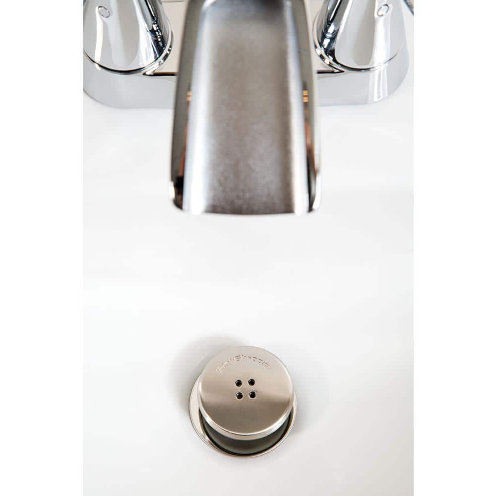 1.75'' Nickel and Gray Silicone Sink Strainer