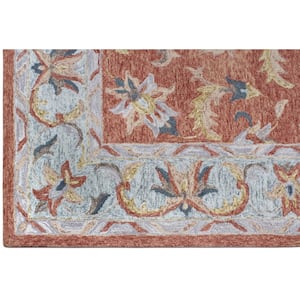 D1717 Rust 5 ft. x 8 ft. Hand Tufted Persian Transitional Wool Area Rug