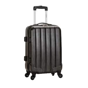 Metallic 20 in. Expandable Carry On Hardside Spinner Luggage, Metallic