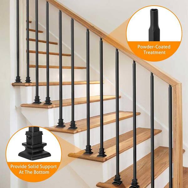 S06-Wrought Iron Balusters - Decorative Metal Balusters For Decks