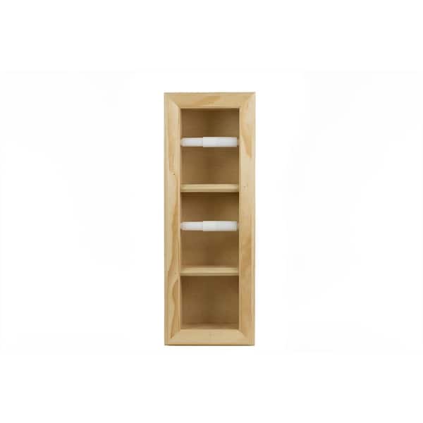 Hawthorn Recessed Double Toilet Paper Holder in Unfinished