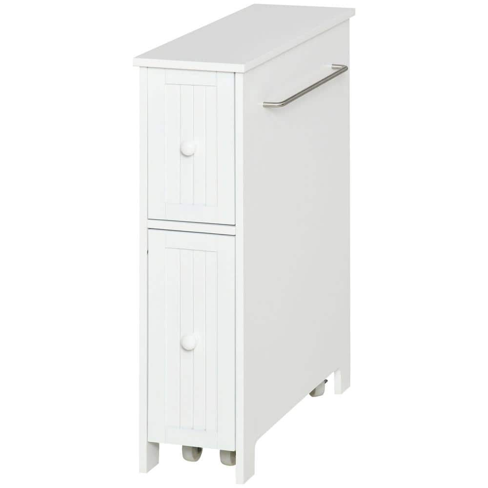 FUNKOL 24.75 in W x 7.5 in D x 30.25 in H Bathroom Storage Wall Cabinet in  White with Mirror 2 Adjustable Shelf 3 Rattan Basket LML-C-09067 - The Home  Depot