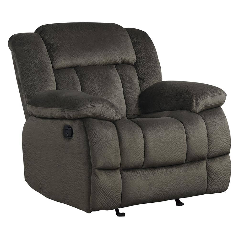 Reviews for Lazzara Magnus Chocolate Microfiber Glider Manual Recliner ...