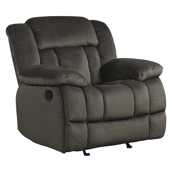 Magnus Chocolate Microfiber Glider Manual Recliner