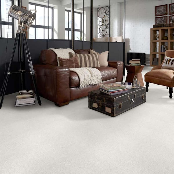 Karma II - Linen - Beige 50.5 oz. Nylon Texture Carpet - Installation Required