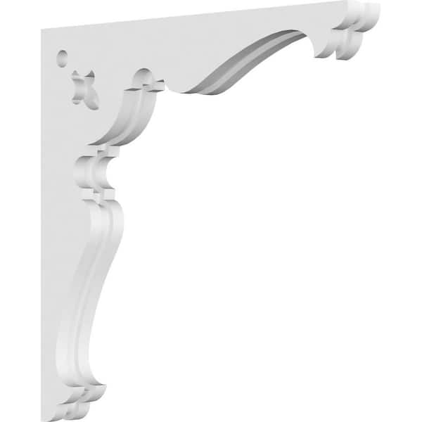 Ekena Millwork 1-7/8 in. x 16 in. x 16 in. PVC Hurley Corbel