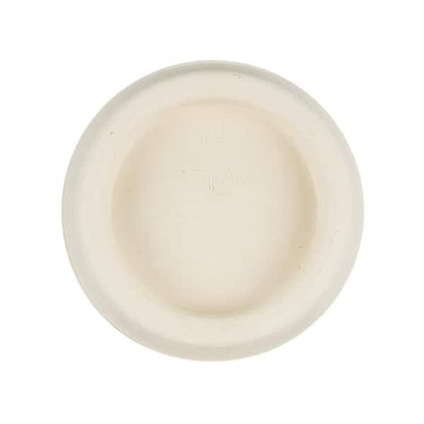 1-5/8 in. Rubber Drain Stopper in White (1 per Card) - Danco