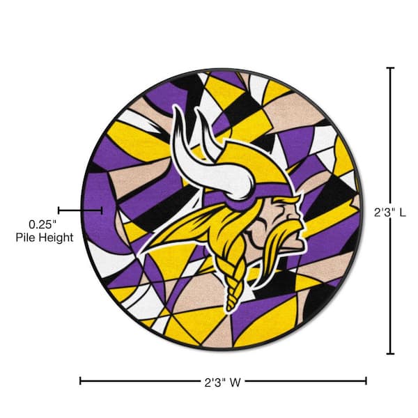 : FANMATS 23127 Minnesota Vikings Ticket Design Runner Rug -  30in. x 72in. | Sports Fan Area Rug, Home Decor Rug and Tailgating Mat :