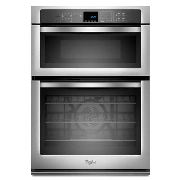 Whirlpool 30 in. Electric Convection Wall Oven with Built-In Microwave in Stainless Steel