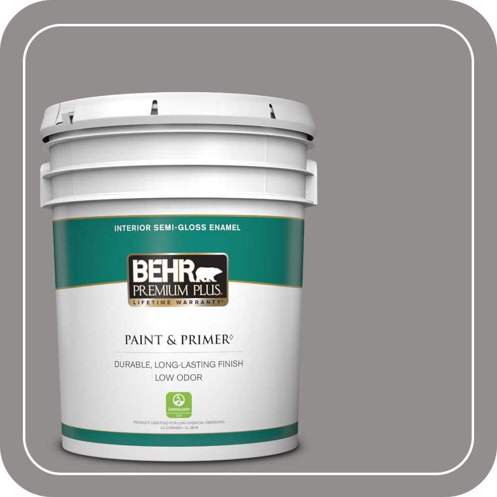 5 gal. #PPU16-14 Plum Smoke Semi-Gloss Enamel Low Odor Interior Paint & Primer price history on PriceWatchPro