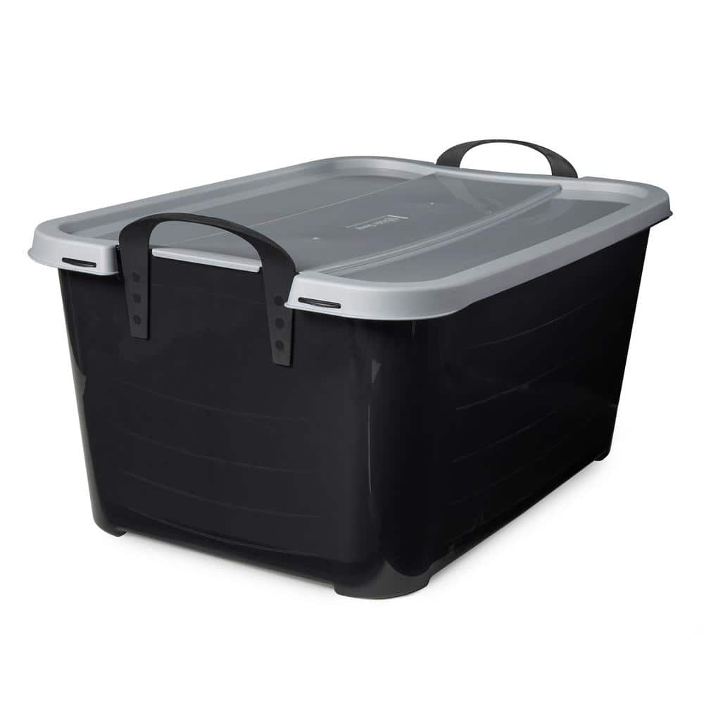 Locking Stackable Closet and Storage Box 55 Qt. Containers, (12-Pack) price history on PriceWatchPro