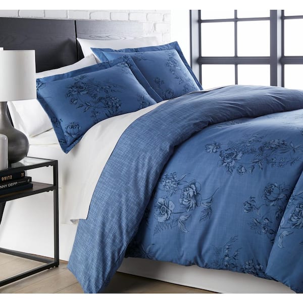 blue king duvet cover set