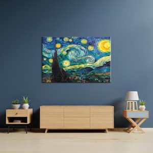 "Starry Night" by Vincent van Gogh Unframed Canvas Wall Art