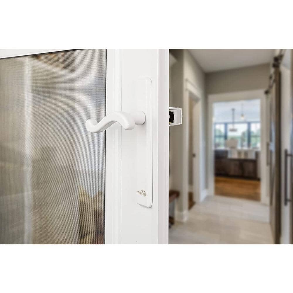 Wright Products Bayfield Surface Lever Mount Latch for Screen and Storm Doors, White