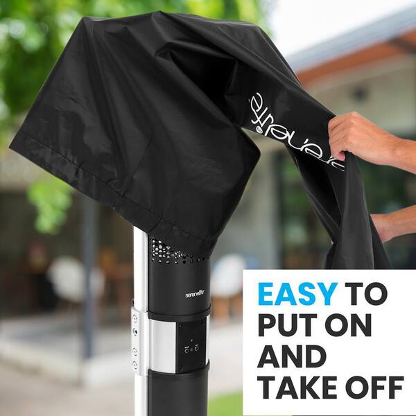 SereneLife Black Patio Heater Bag Cover SLOHT441 - The Home Depot