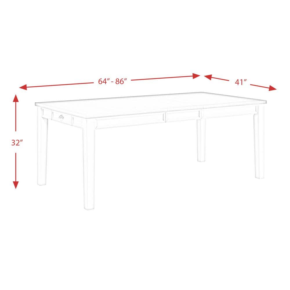 Cottage Charm Two-Tone Extendable Dining Table with Storage