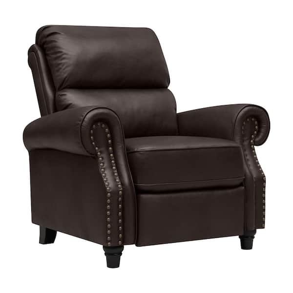 leather push back recliner