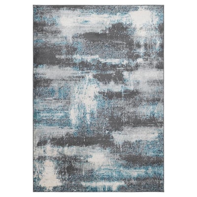 Rixos Collection Multi Colored 8 ft. x 10 ft. Distressed Area Rug