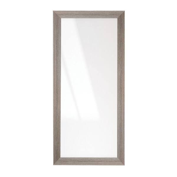 BrandtWorks 33 in. W x 72 in. H Montauk Beachwood Rustic Medium Brown