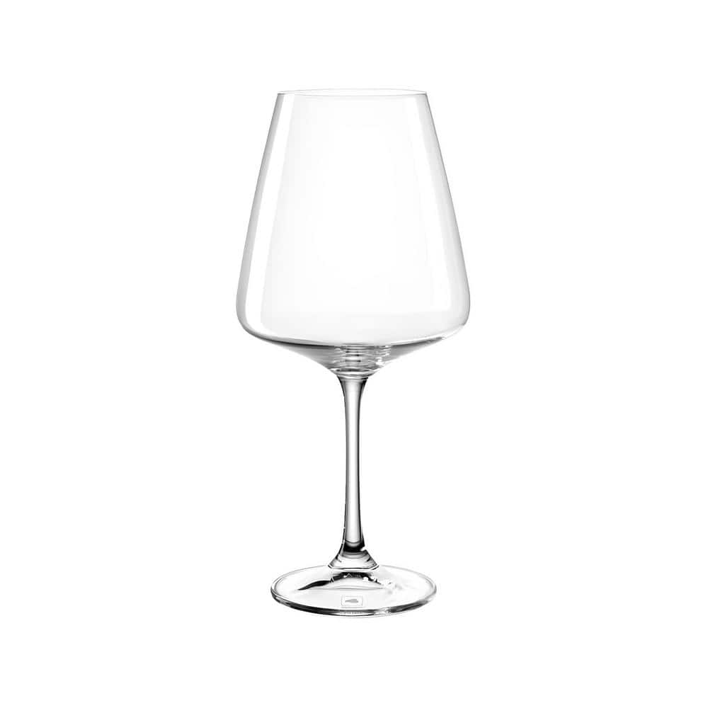 18 oz. Clear Glassware Set (Set of 4) Hand Blown Crystal Tall Stem for Red 