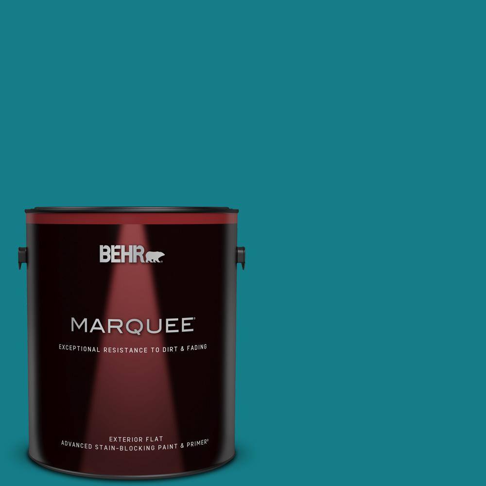 BEHR MARQUEE 1 gal. PPU1301 Caribe Flat Exterior Paint & Primer