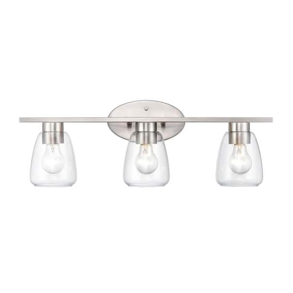 Millennium Lighting 25 In. 3-light Brushed Nickel Vanity Light With 