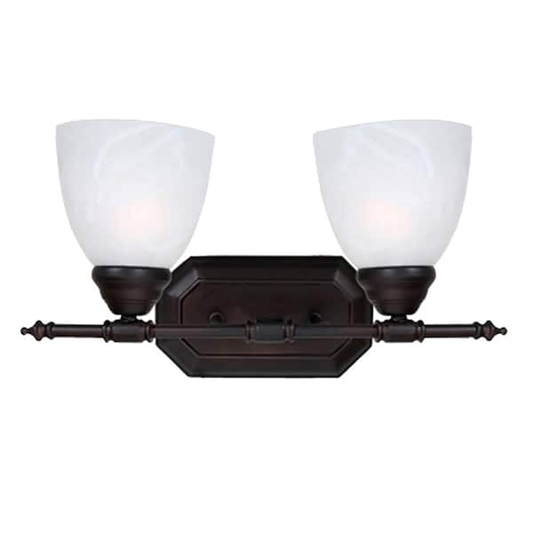 Unbranded Debra 16 in. 2-Light Oil Rubbed Bronze Vanity Light