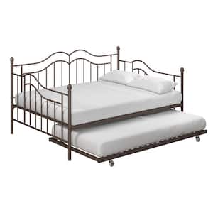 Tatiana Bronze Metal Full Daybed and Trundle