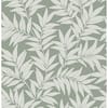 A-Street Prints Morris Green Leaf Wallpaper 2970-26122 - The Home