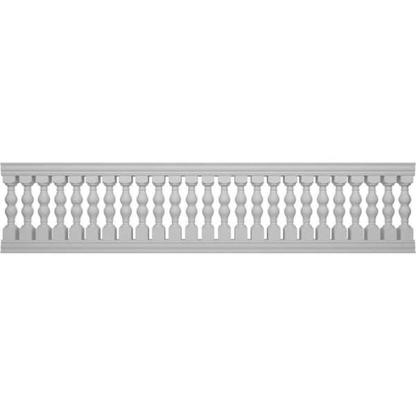 Ekena Millwork Fiberthane Avalon Balustrade 168 in. L x 40 in. H Fiberglass Railing Kit