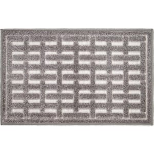 Guilded Gate Gray 19 in. x 30 in. Outdoor Indoor Mat