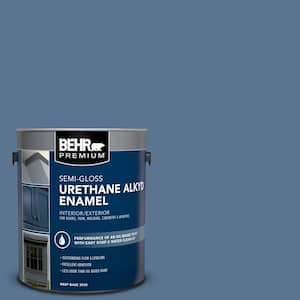 1 gal. #PPU14-18 Laguna Blue Urethane Alkyd Semi-Gloss Enamel Interior/Exterior Paint