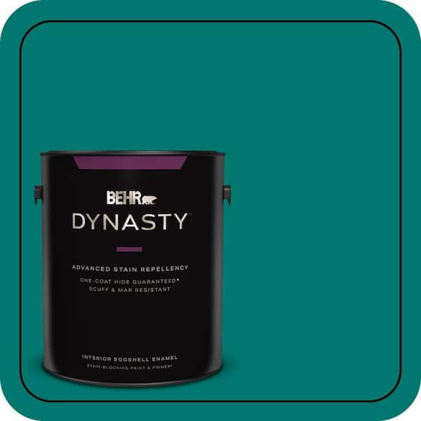BEHR DYNASTY 1 gal. #490B-7 Mermaid Harbor Eggshell Enamel Interior Stain-Blocking Paint & Primer