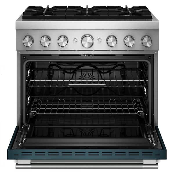 KitchenAid 36-Inch 6 Burner Commercial-Style Dual Fuel Range with No Preheat Air Fry Mode (kfds936sag)