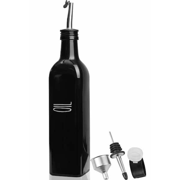 Farmhouse Series Glass Navy Blue Olive Oil Dispenser Bottle Kitchen Decor Pour Spout 1 Bottle