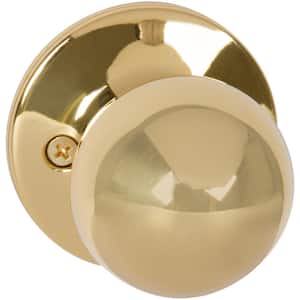 Fairfield Classic Style Polished Brass Round Single Dummy Door Knob