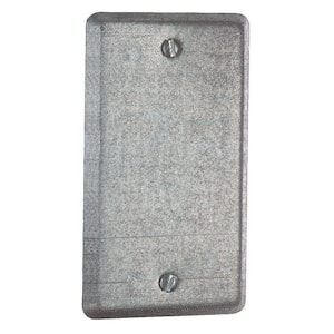 4 in. Single Gang Blank Utility Box Cover