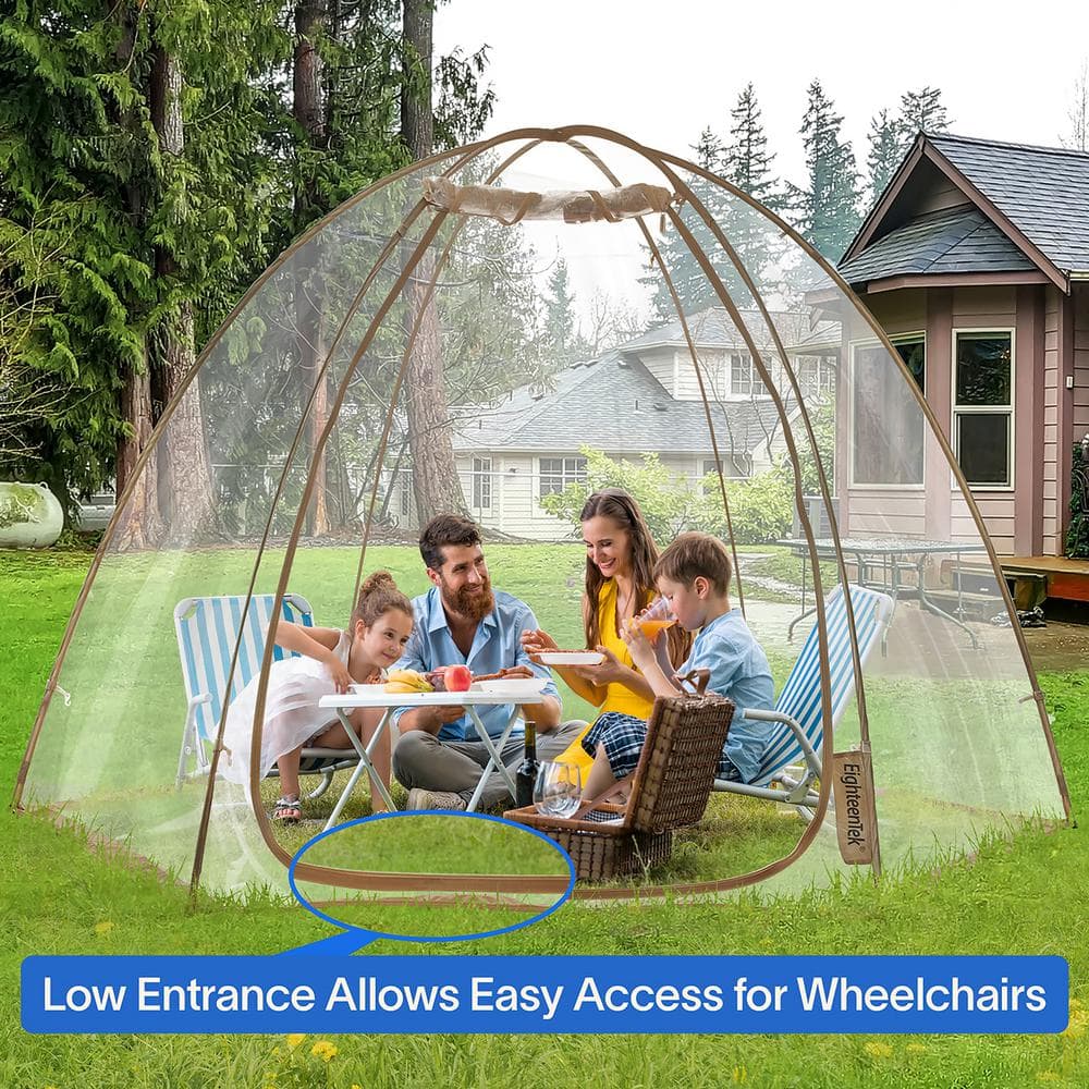EighteenTek Transparent Pop-Up Bubble Tent Canopy Gazebo
