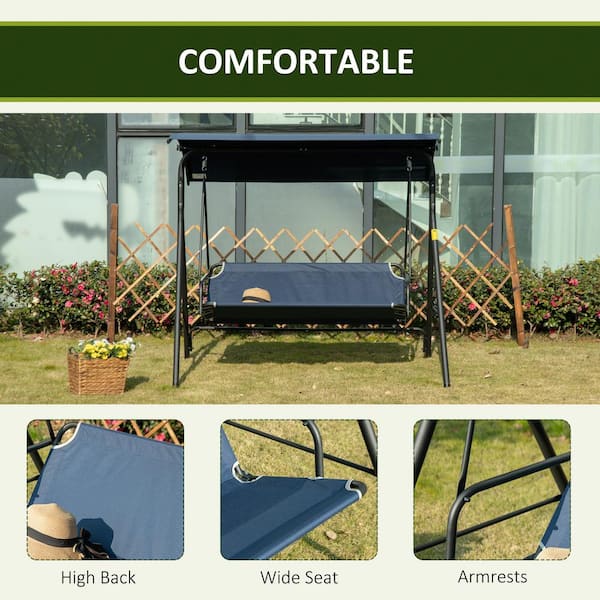 Outdoor swing best sale chair seat replacement