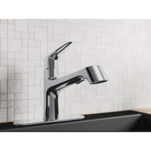 Vin Single-Handle Pull-Out Sprayer Kitchen Faucet in Polished Chrome