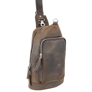 12.5 in. Cowhide Leather Chest Pack Travel Companion