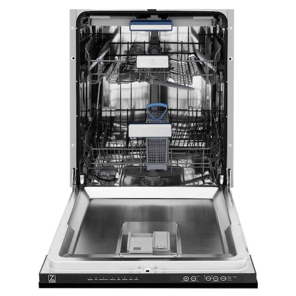 Tallac Series 24 in. Top Control 8-Cycle Tall Tub Dishwasher with 3rd Rack in Black Stainless Steel