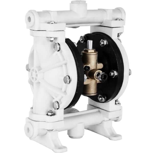 VEVOR Air-Operated Double Diaphragm Pump 1/2 in. Inlet Outlet 13.2 GPM 120PSI PTFE Diaphragm Transfer Pump for Oil Diesel