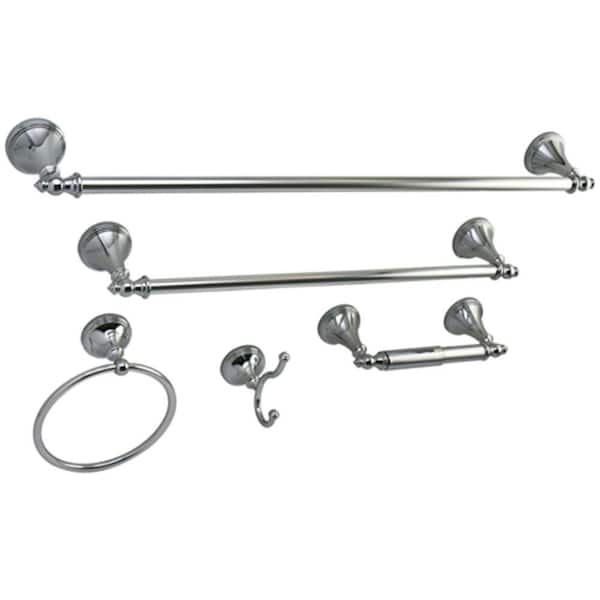 Naples 5-Piece Bathroom Accessory Set in Chrome